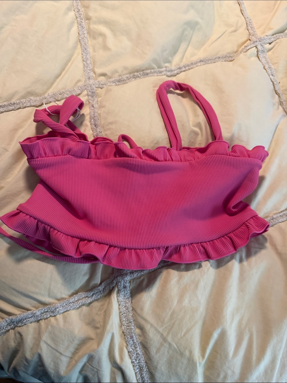 Free people Citrine women high-Waisted 2 pc Ruffle Bikini Set - Pink - Picture 15 of 15